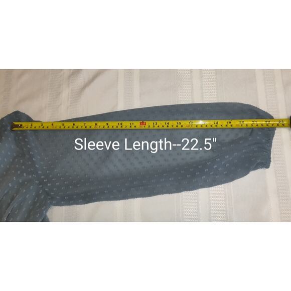 Express Blue Mini Dress SMALL Tiered Ruffles Swiss Squares Sheer Lined Keyhole - Picture 16 of 16